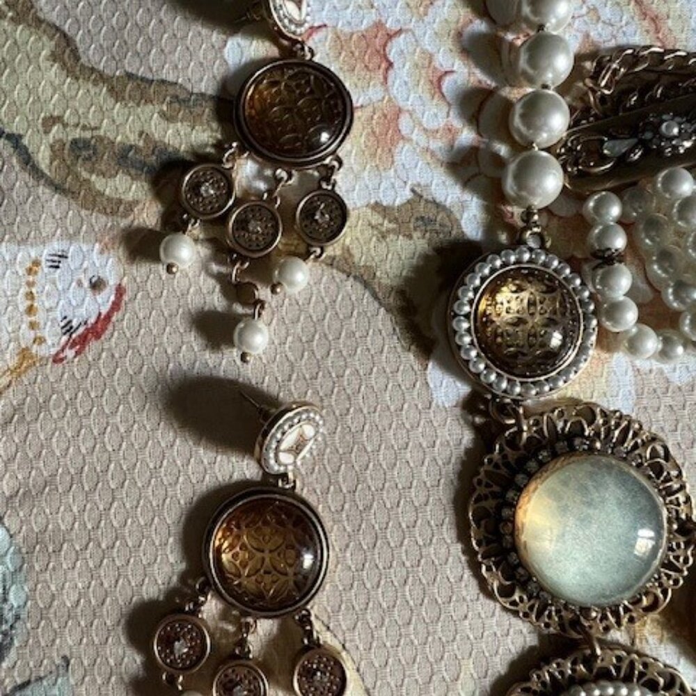 Chico's Statement Necklace Set Which Includes 1br… - image 6